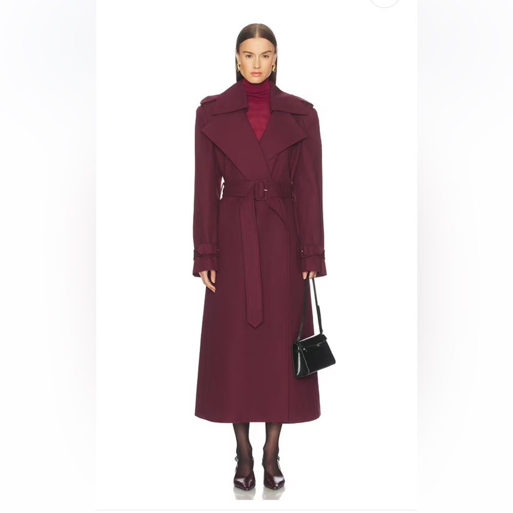 Camila Coelho Eladia Coat in Bordeaux